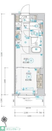 ARCOBALENO TAKENOTSUKAの物件間取画像